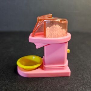 Vtg Barbie Pink Popcorn Maker 1991 Mattel Wind Up Moving Toy Works 2.25" Tall